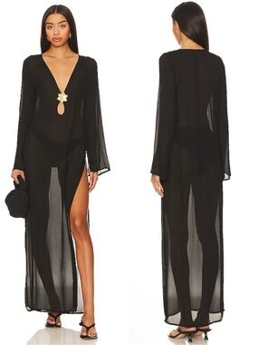 Cin Cin Hotline Maxi Dress In Black